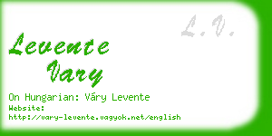 levente vary business card